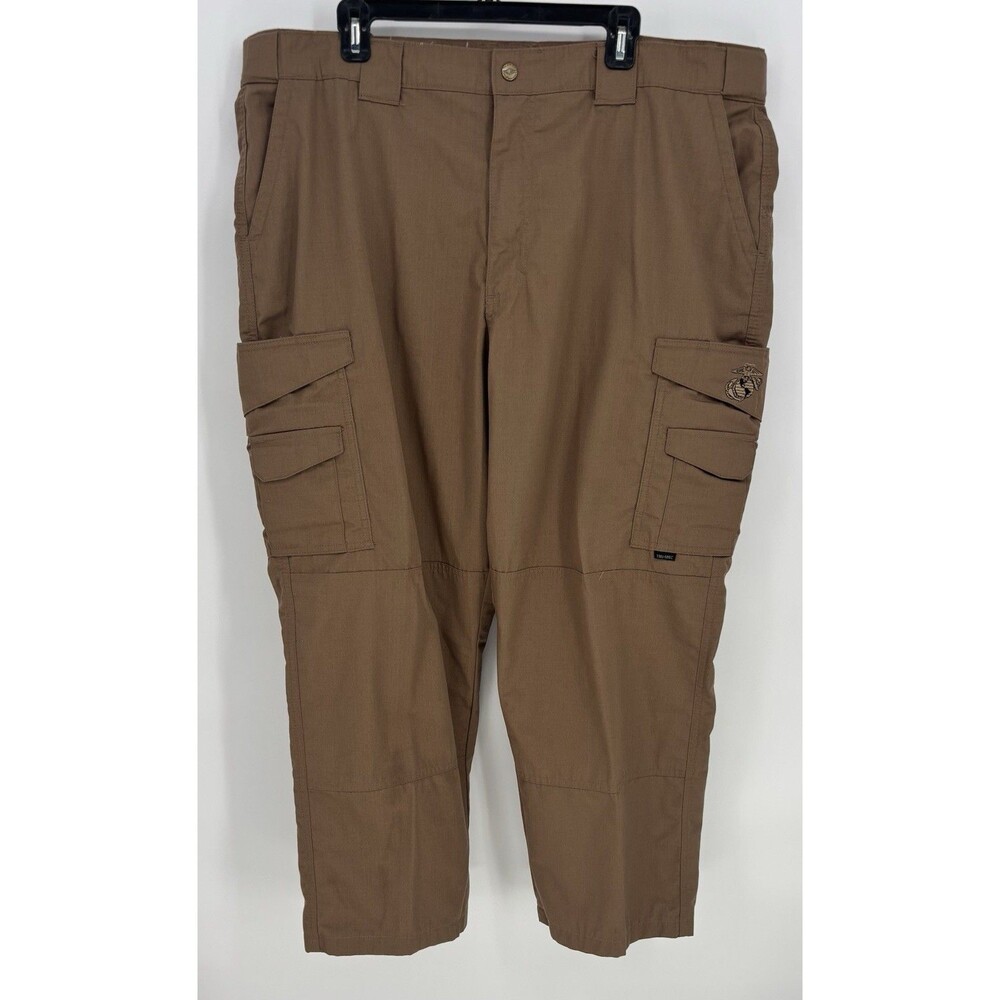 TRU-SPEC USMC Tactical Cargo Pants Mens 44 Coyote Brown Ripstop 28 Inseam EUC